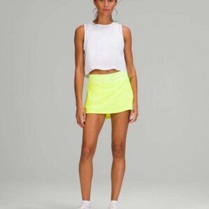 Lululemon Pace Rival Neon Yellow Tennis Skirt S